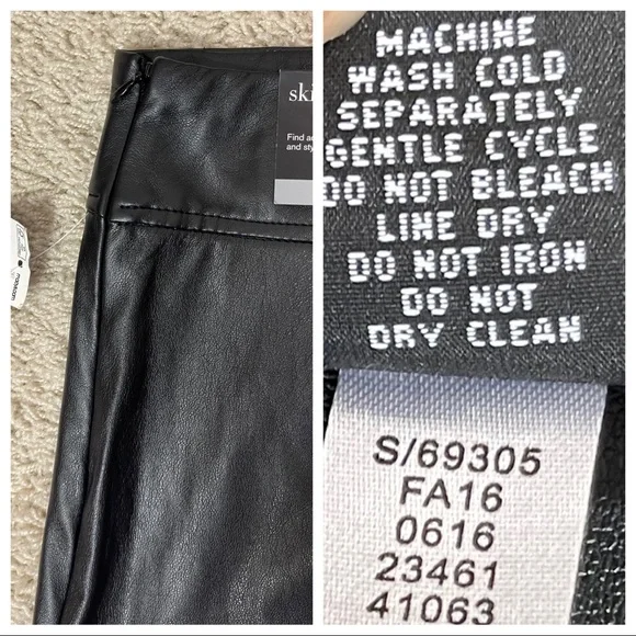 NWT! Alfani faux leather skirt - Picture 6 of 6